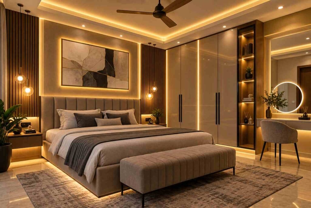 Luxury modern bedroom interior designer